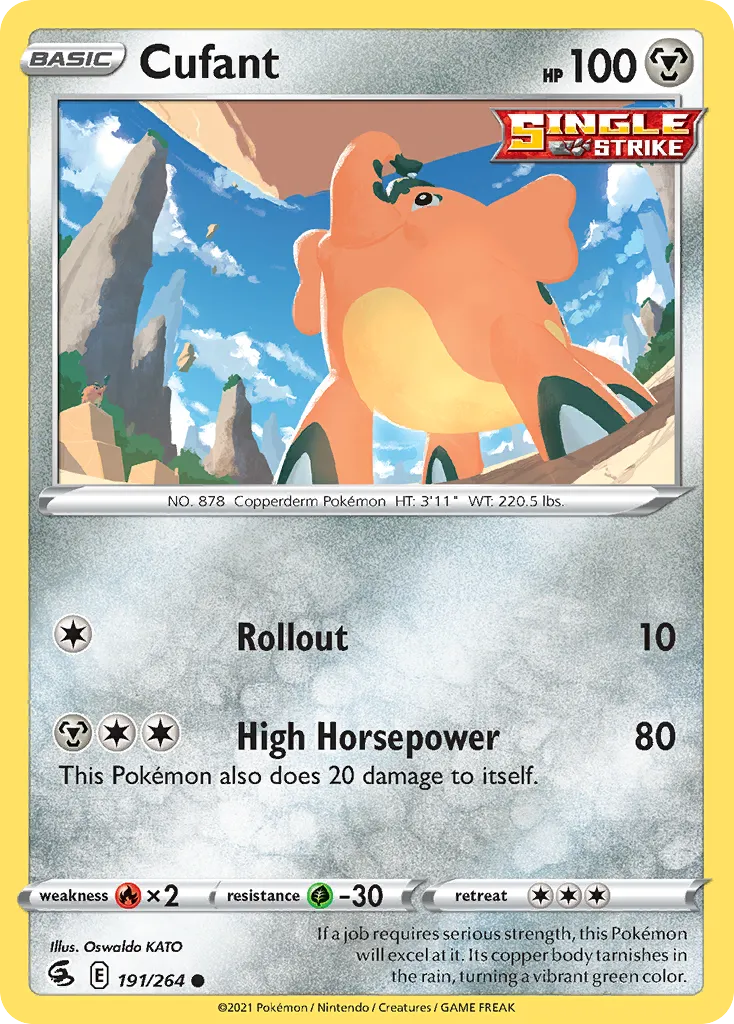2021 Fusion Strike Cufant #191/264 Common card image