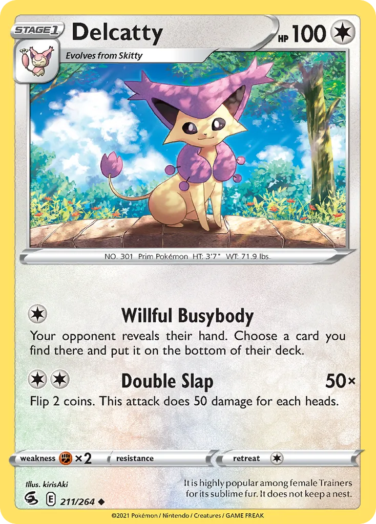 2021 Fusion Strike Delcatty #211/264 Uncommon card image