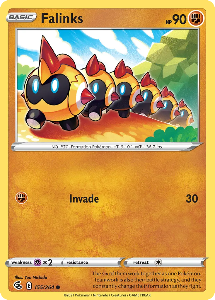 2021 Fusion Strike Falinks #155/264 Common card image