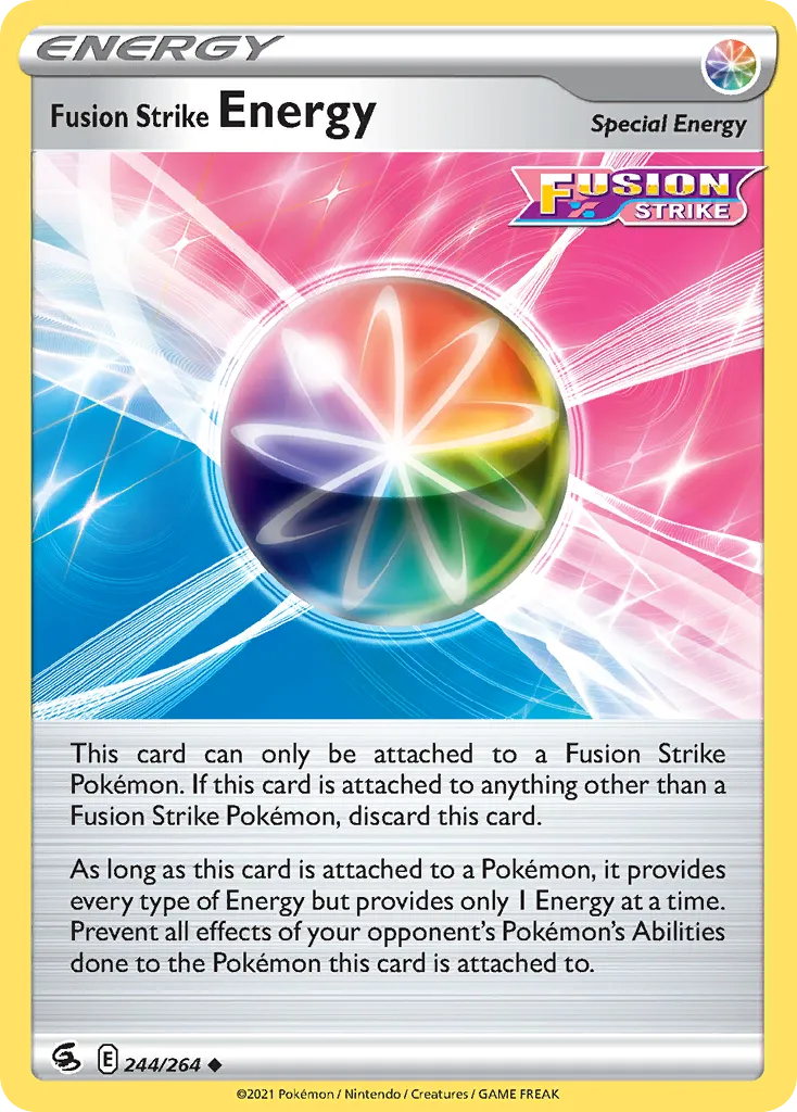 2021 Fusion Strike Fusion Strike Energy #244/264 Uncommon card image