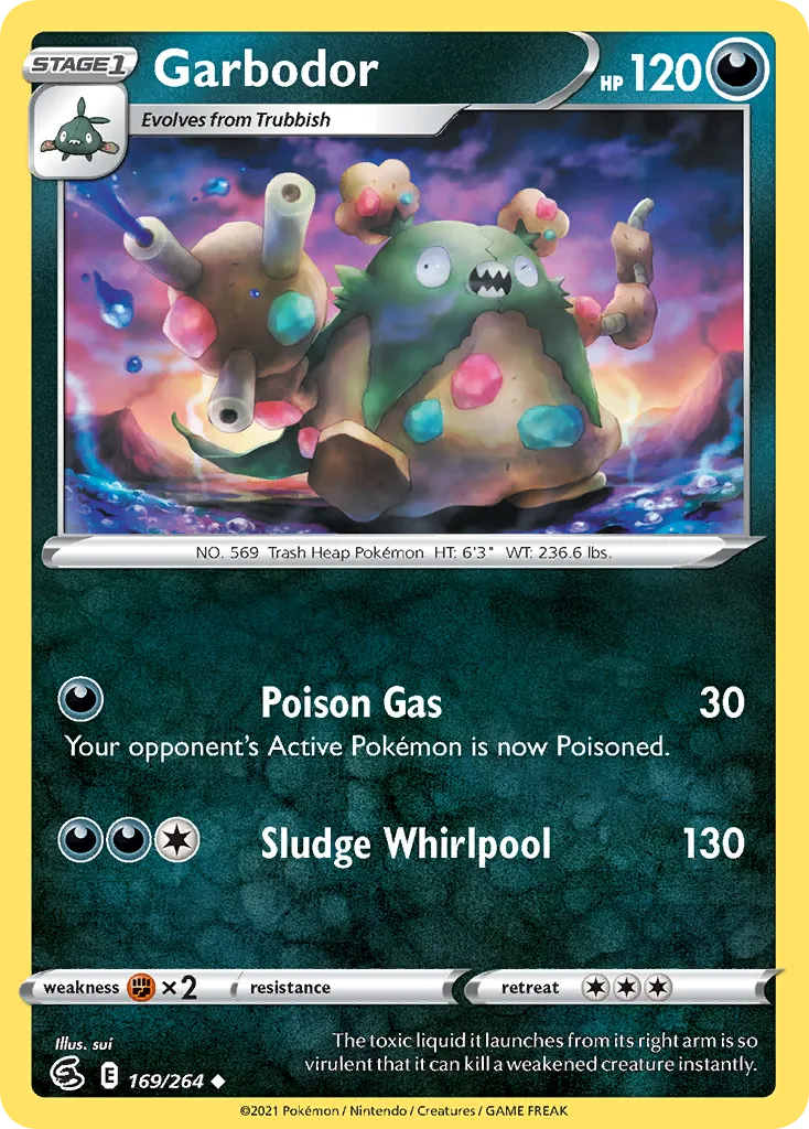 2021 Fusion Strike Garbodor #169/264 Uncommon card image