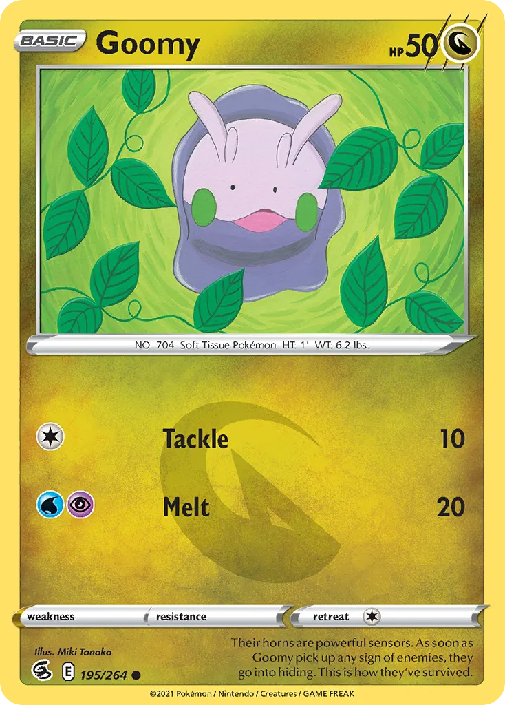 2021 Fusion Strike Goomy #195/264 Common card image