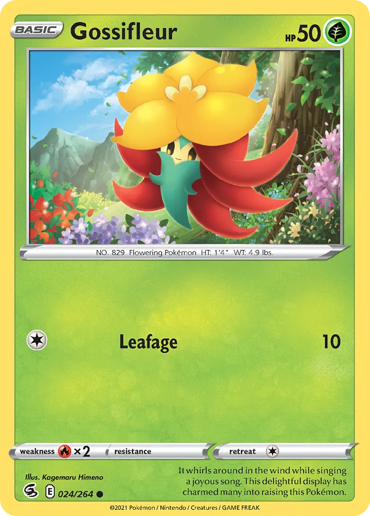 2021 Fusion Strike Gossifleur Common #024/264 Common card image