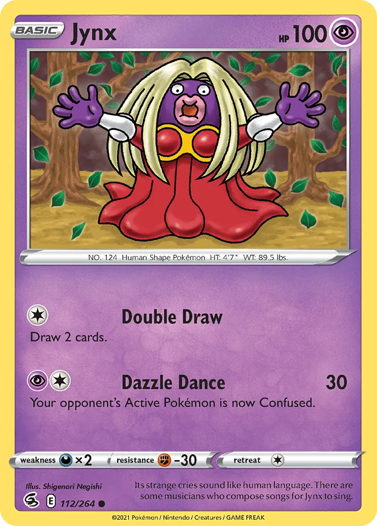 2021 Fusion Strike Jynx #112/264 Common card image