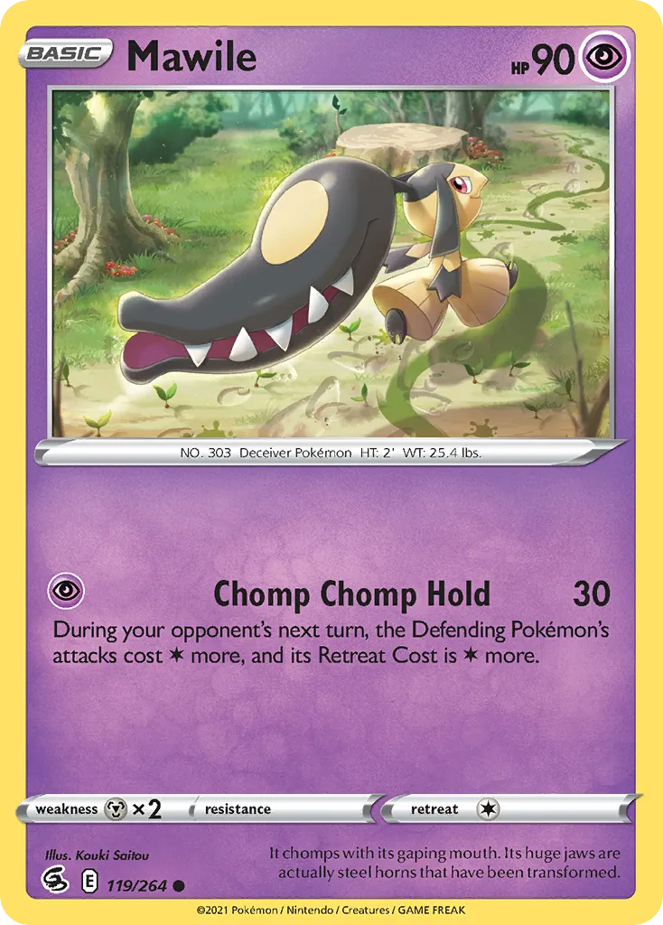 2021 Fusion Strike Mawile #119/264 Common card image