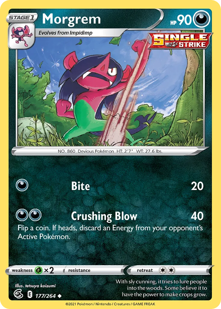 2021 Fusion Strike Morgrem #177/264 Uncommon card image