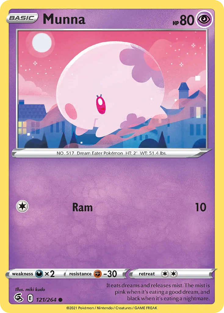 2021 Fusion Strike Munna #121/264 Common card image