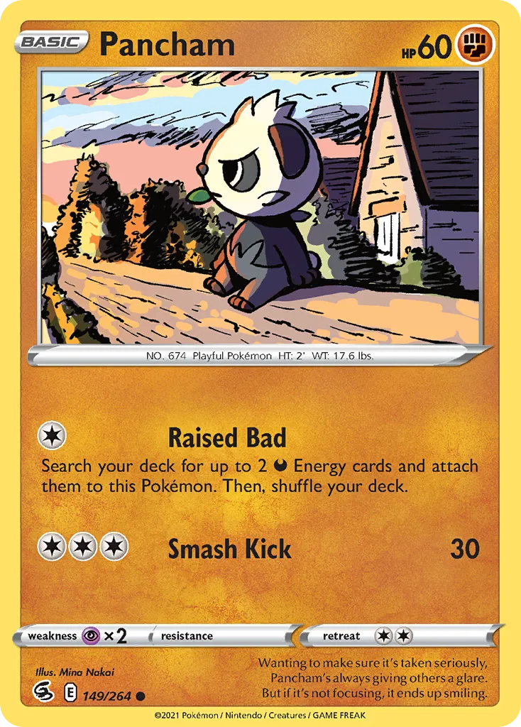 2021 Fusion Strike Pancham #149/264 Common card image