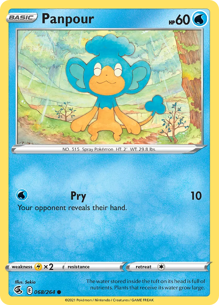 2021 Fusion Strike Panpour Common #068/264 Common card image