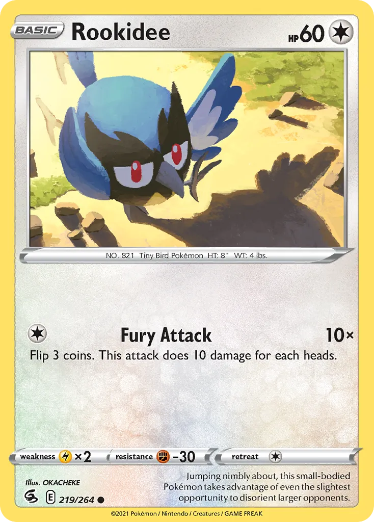 2021 Fusion Strike Rookidee #219/264 Common card image