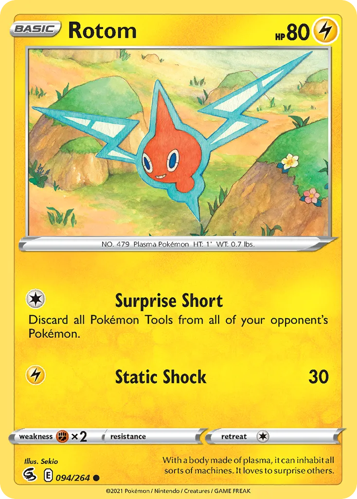 2021 Fusion Strike Rotom Common #094/264 Common card image