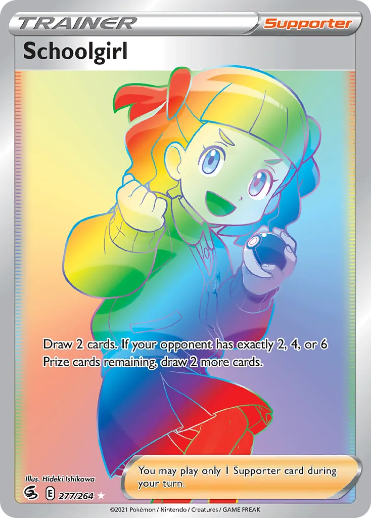 2021 Fusion Strike Schoolgirl #262/264 Rare Ultra card image