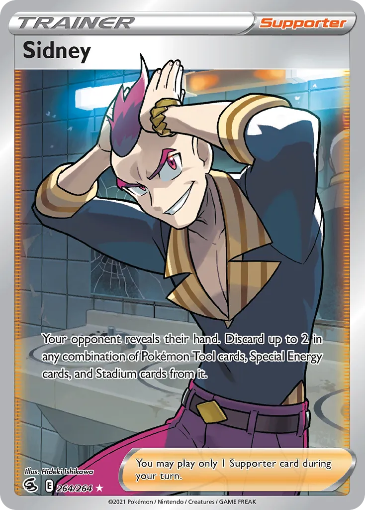 2021 Fusion Strike Sidney #279/264 Rare Rainbow card image