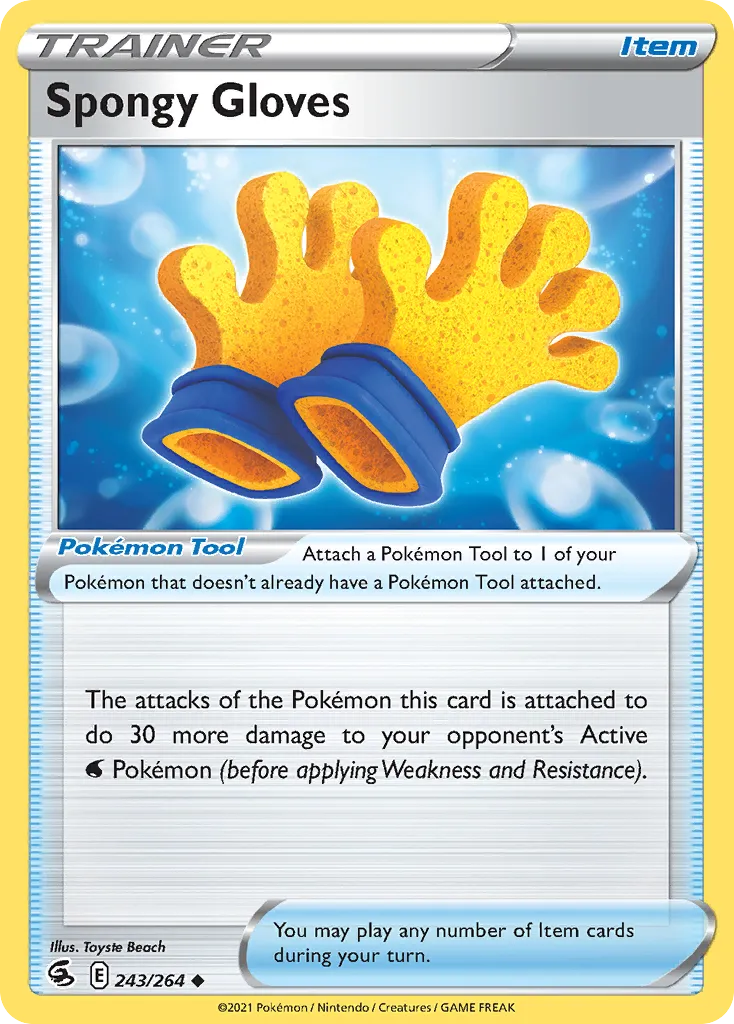 2021 Fusion Strike Spongy Gloves #243/264 Uncommon card image