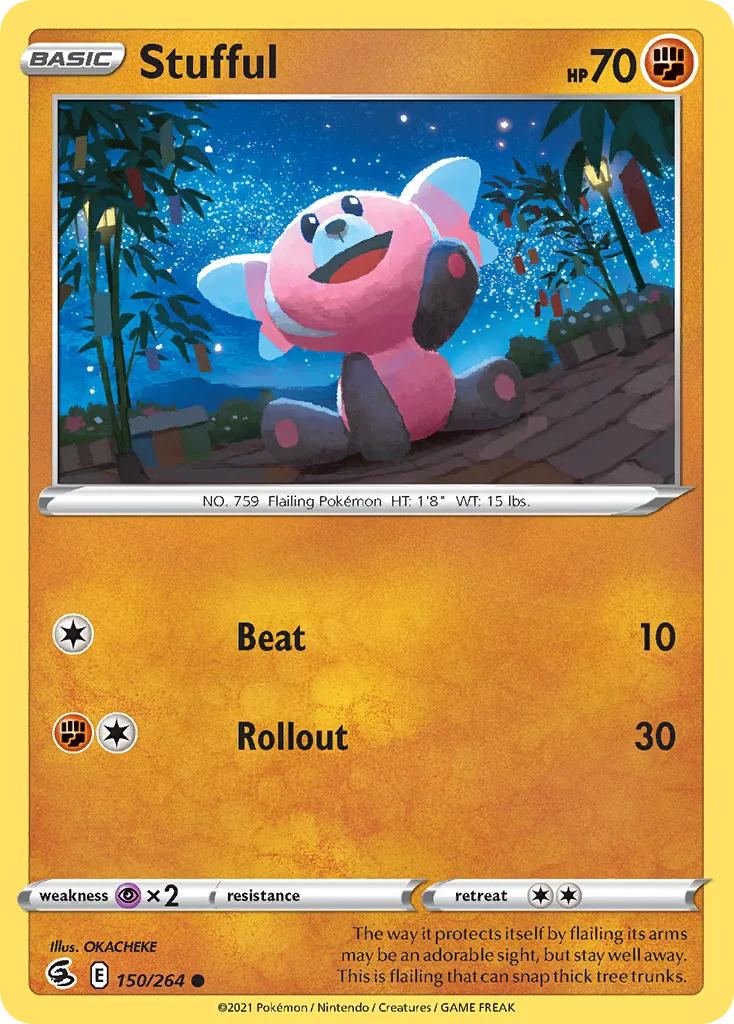 2021 Fusion Strike Stufful Common #150/264 Common card image