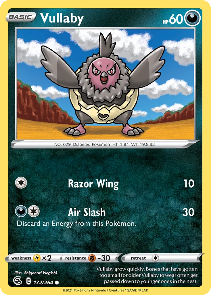 2021 Fusion Strike Vullaby #172/264 Common card image