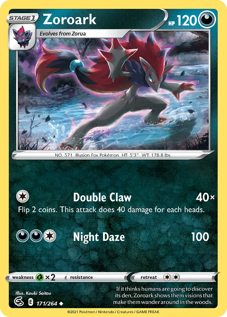 2021 Fusion Strike Zoroark #171/264 Uncommon card image