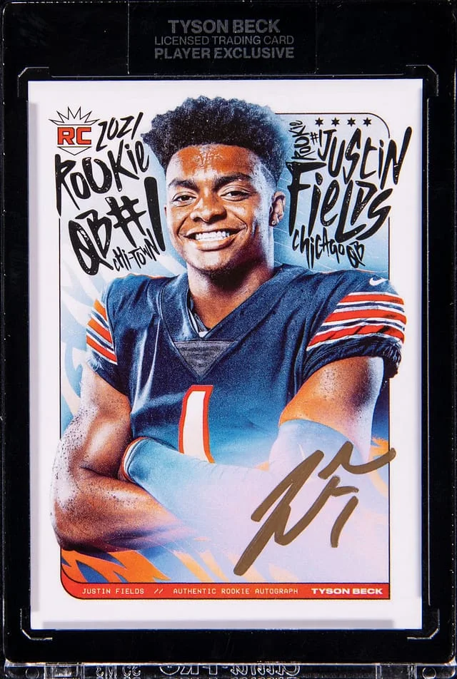 2021 Justin Fields x Tyson Beck Autograph Justin Fields #5 card image