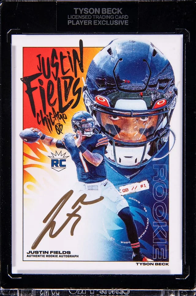 2021 Justin Fields x Tyson Beck AUtograph Justin Fields #6 card image