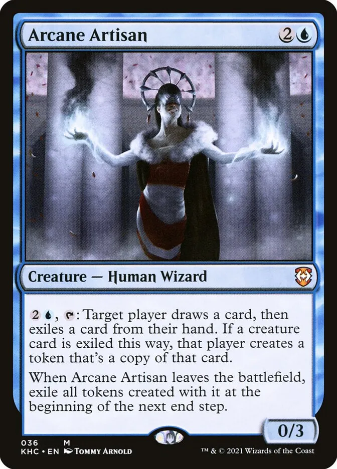 2021 Kaldheim Commander Arcane Artisan mythic #36 unlisted card image