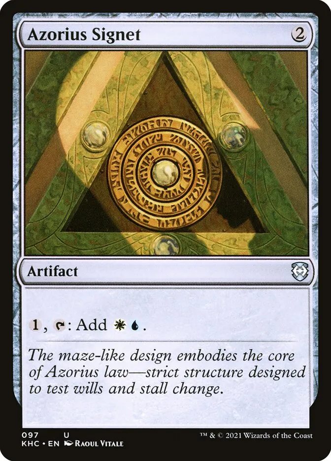 2021 Kaldheim Commander Azorius Signet uncommon #97 unlisted card image