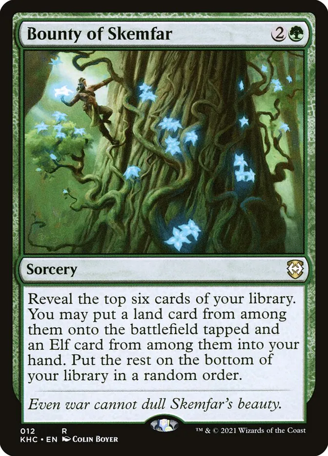 2021 Kaldheim Commander Bounty of Skemfar rare #12 unlisted card image