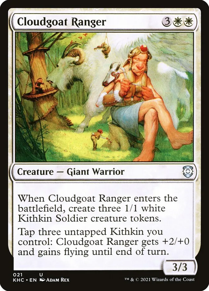 2021 Kaldheim Commander Cloudgoat Ranger uncommon #21 unlisted card image
