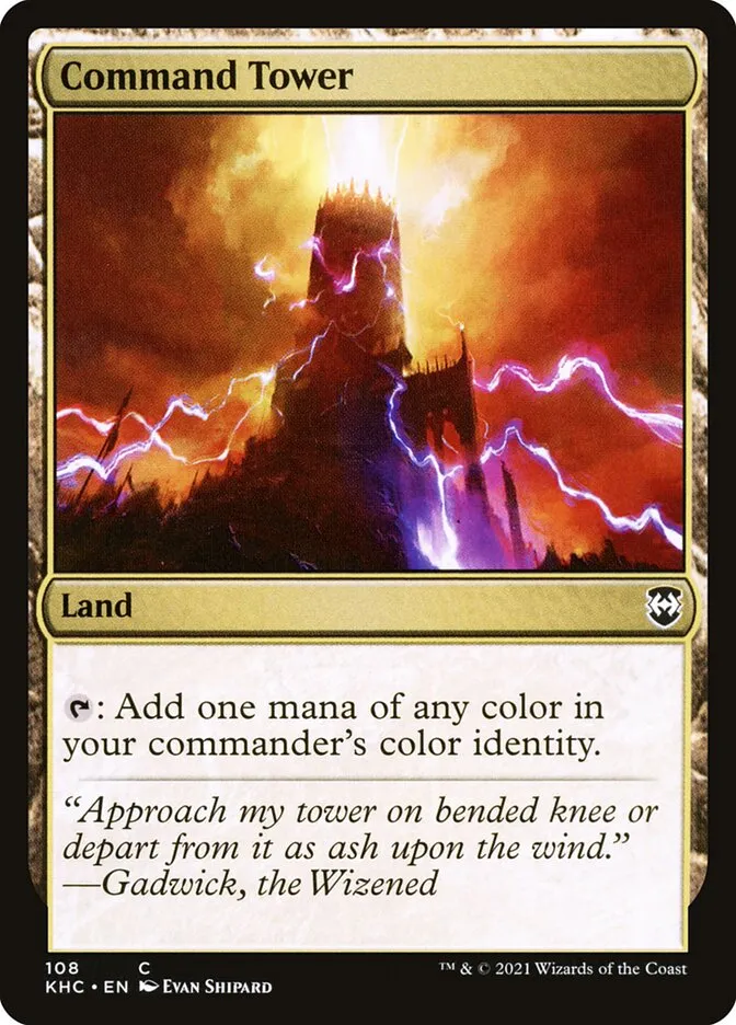 2021 Kaldheim Commander Command Tower common #108 unlisted card image