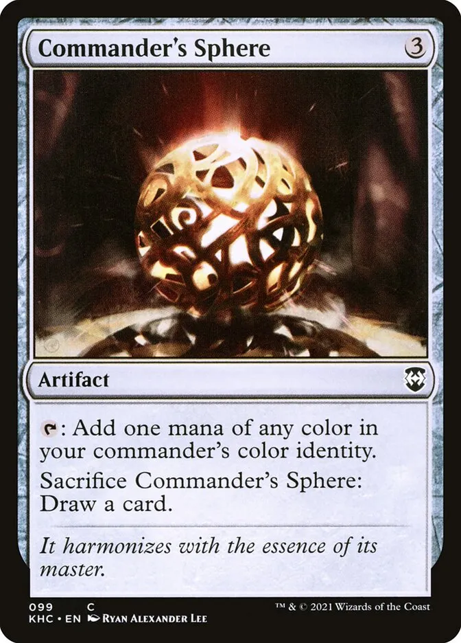 2021 Kaldheim Commander Commander's Sphere common #99 unlisted card image