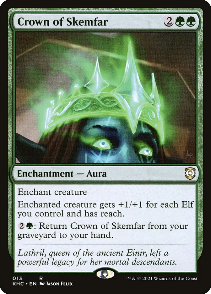 2021 Kaldheim Commander Crown of Skemfar rare #13 unlisted card image