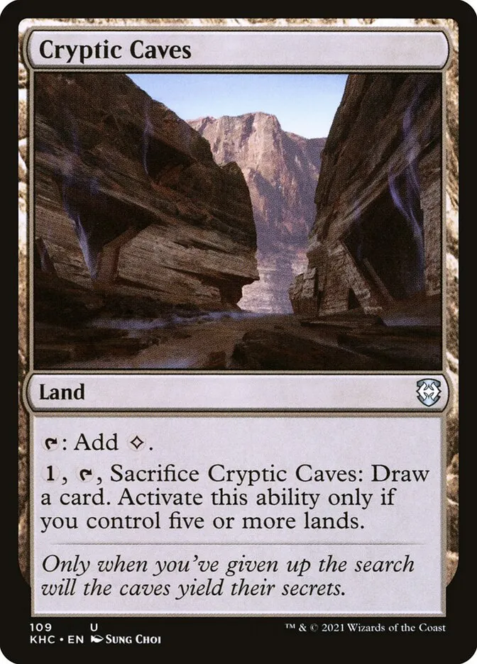 2021 Kaldheim Commander Cryptic Caves uncommon #109 unlisted card image