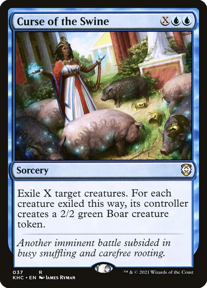 2021 Kaldheim Commander Curse of the Swine rare #37 unlisted card image