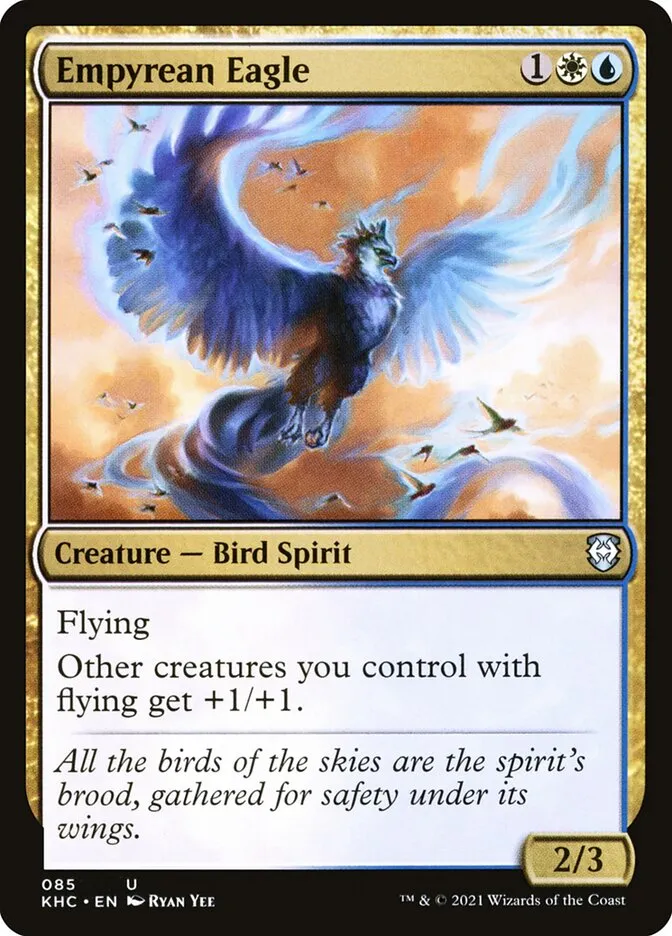 2021 Kaldheim Commander Empyrean Eagle uncommon #85 unlisted card image