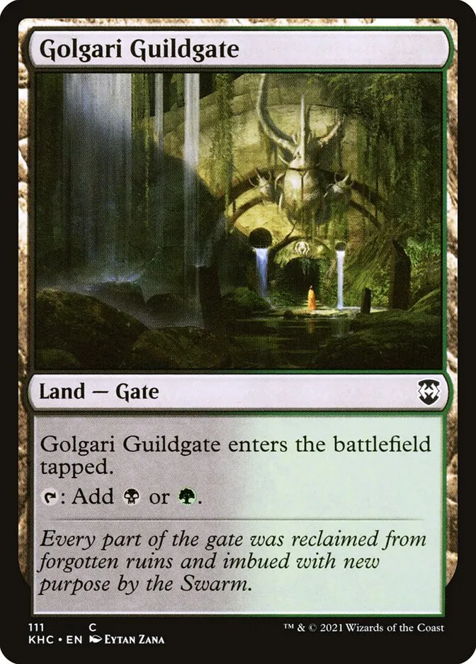 2021 Kaldheim Commander Golgari Guildgate common #111 unlisted card image