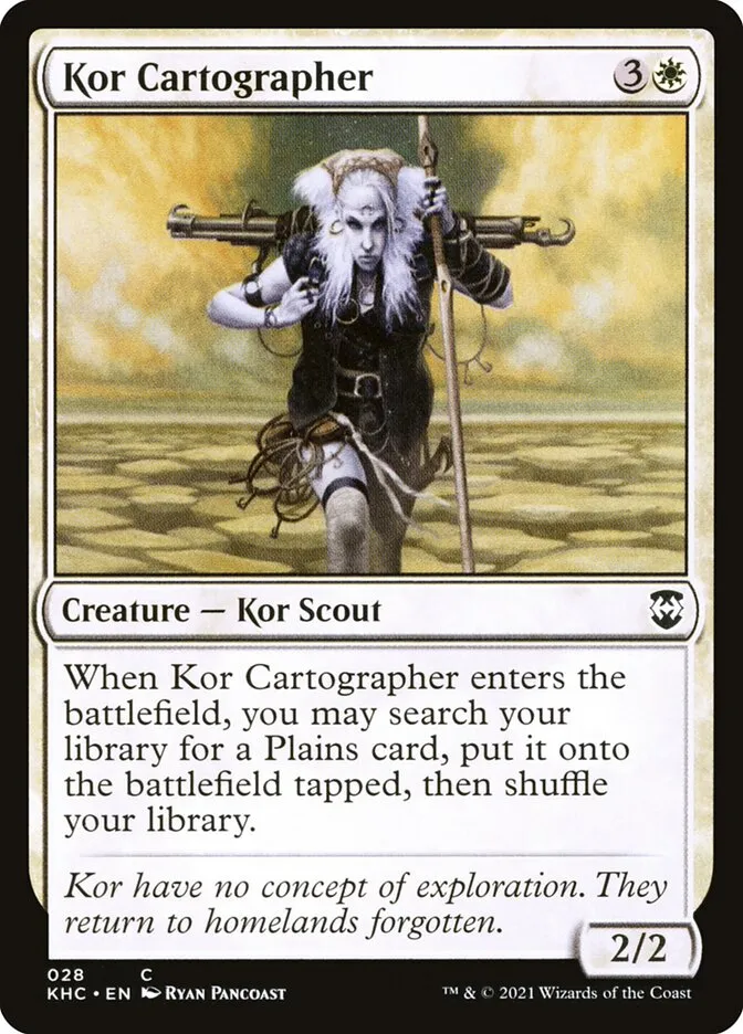 2021 Kaldheim Commander Kor Cartographer common #28 unlisted card image
