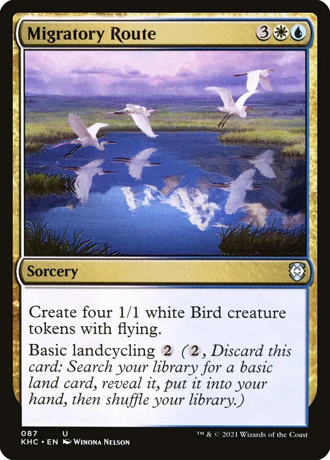 2021 Kaldheim Commander Migratory Route uncommon #87 unlisted card image