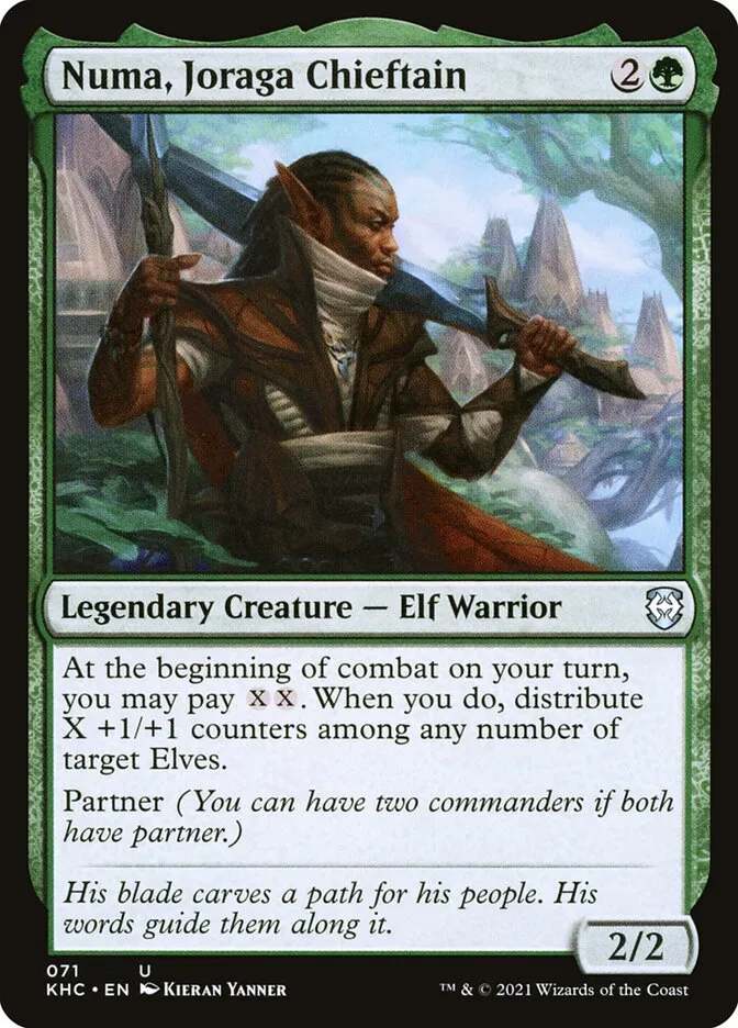2021 Kaldheim Commander Numa, Joraga Chieftain uncommon #71 unlisted card image