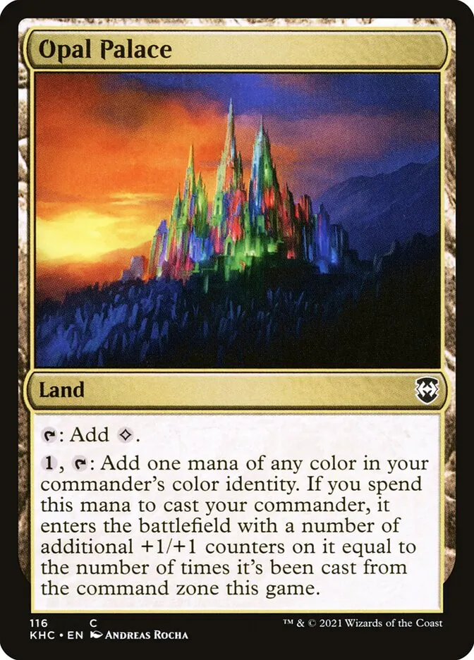 2021 Kaldheim Commander Opal Palace common #116 unlisted card image