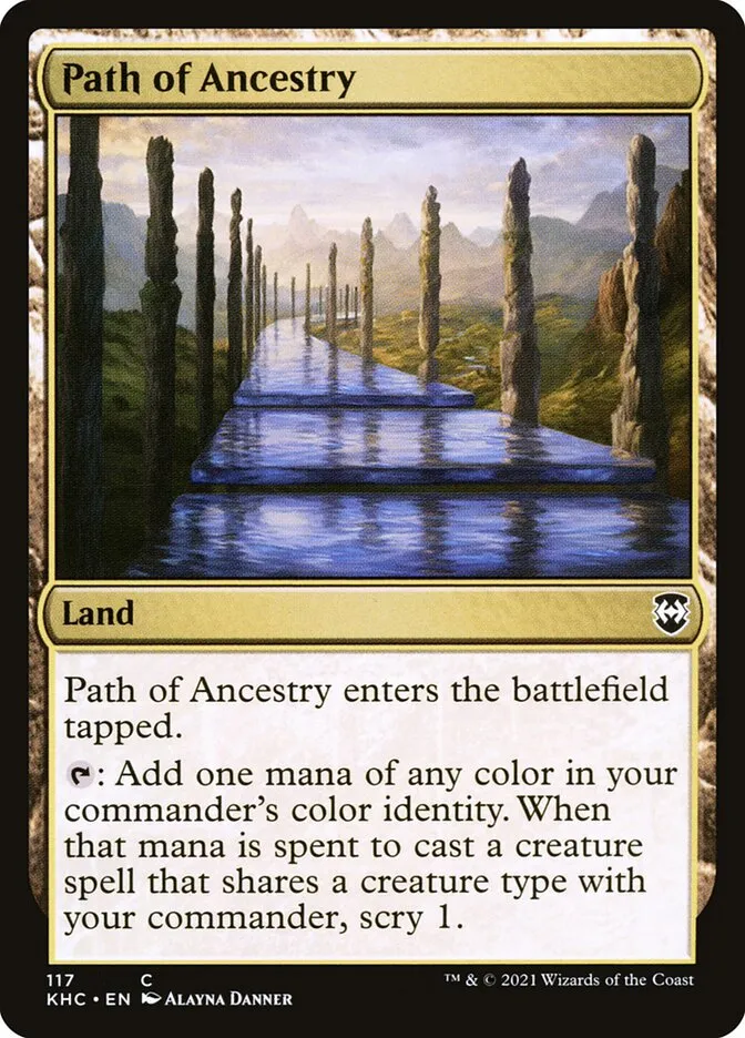 2021 Kaldheim Commander Path of Ancestry common #117 unlisted card image