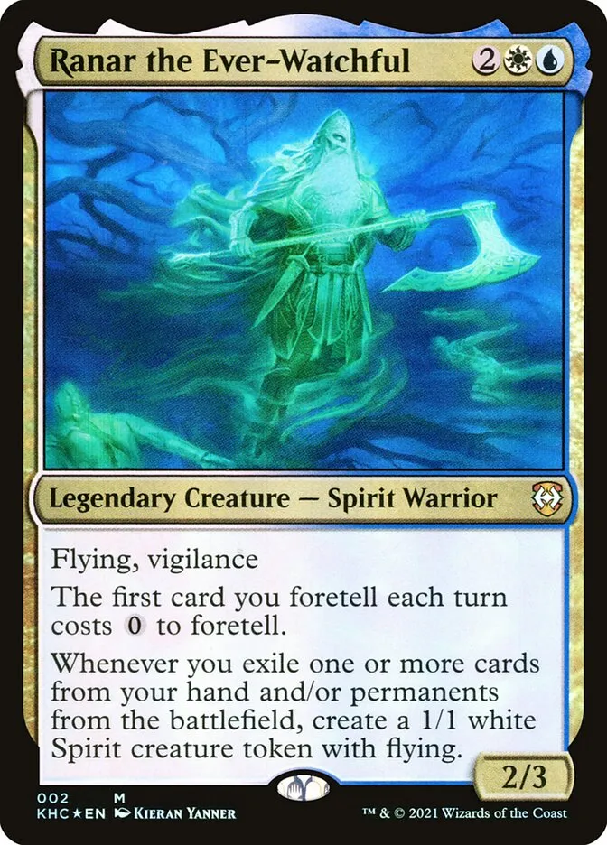 2021 Kaldheim Commander Ranar the Ever-Watchful mythic #2 unlisted card image
