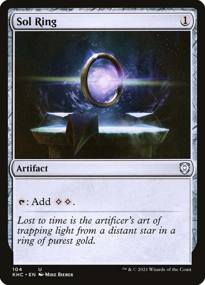 2021 Kaldheim Commander Sol Ring uncommon #104 unlisted card image