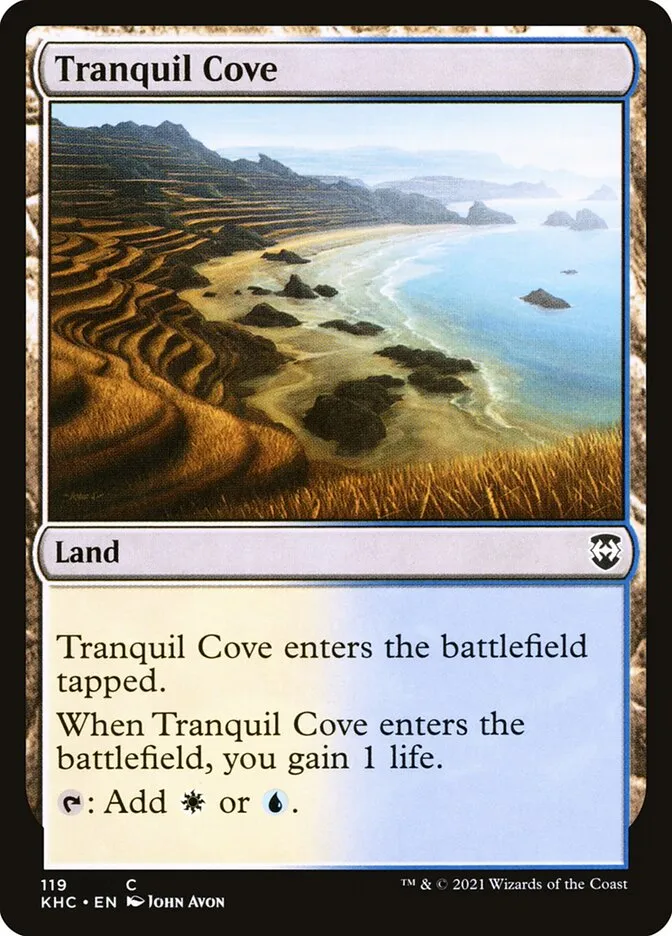 2021 Kaldheim Commander Tranquil Cove common #119 unlisted card image