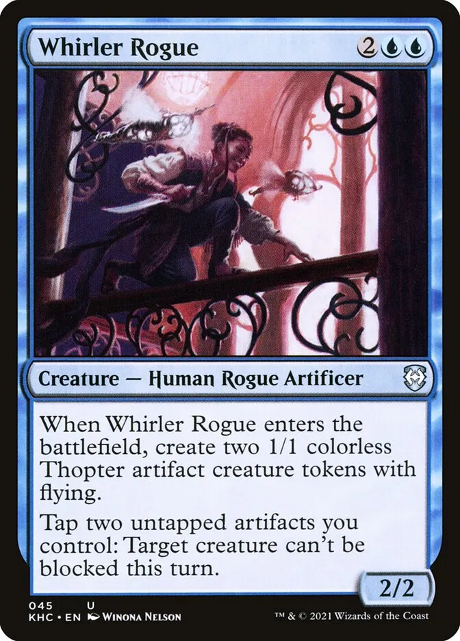 2021 Kaldheim Commander Whirler Rogue uncommon #45 unlisted card image