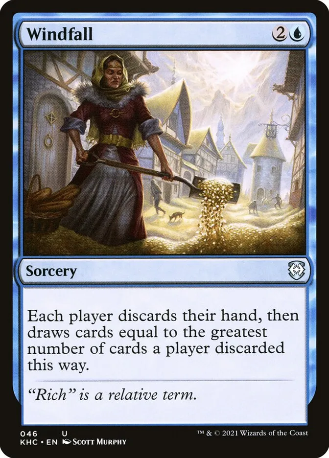 2021 Kaldheim Commander Windfall uncommon #46 unlisted card image