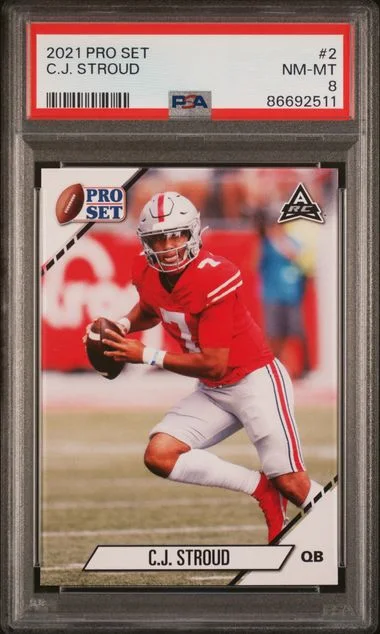 2021 Leaf C.J. Stroud Pro Set #2 card image