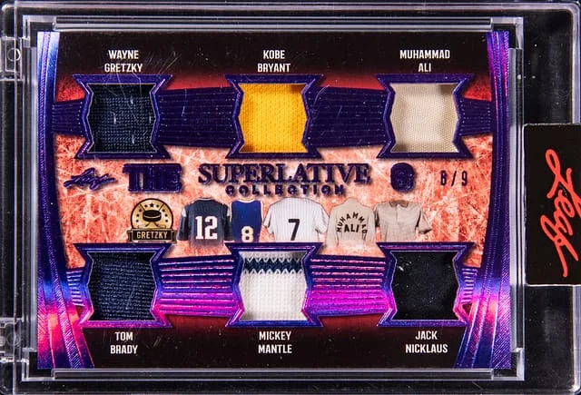 2021 Leaf Gretzky/Brady/Bryant/Mantle/Ali/Nicklaus Superlative Collection The Supperlative 6 #TS6-06 card image