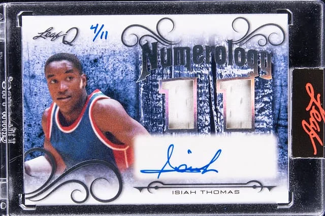 2021 Leaf Isiah Thomas Ultimate Sports Numerology #LQN-IT1 card image