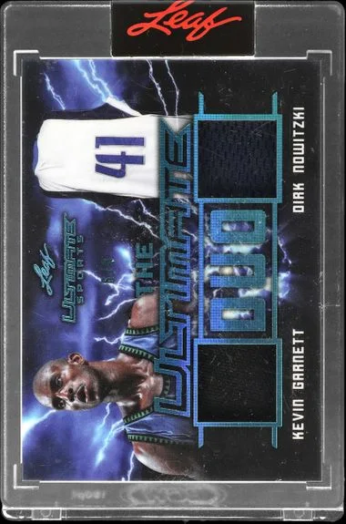 2021 Leaf Kevin Garnett/ Dirk Nowitzki Dual Ultimate Sports The Ultimate Duo #UD-09 card image
