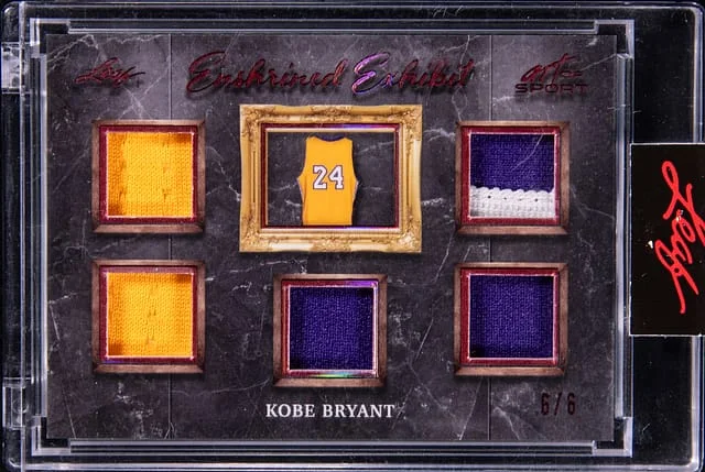2021 Leaf Kobe Bryant Art of Sport Enshrined Exhibit #EE-17 card image