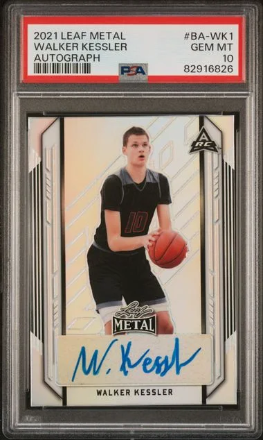 2021 Leaf Metal Walker Kessler Autograph #Ba-Wk1 card image